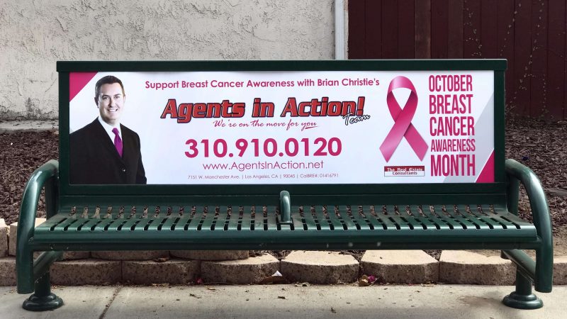 Breast Cancer Awaremess Bus Bench 2018